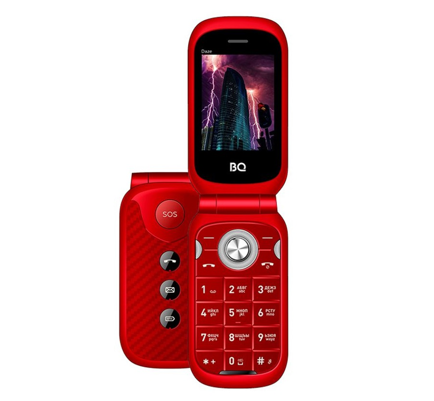 Телефон BQ 2451 красный (ТХ335-0001)